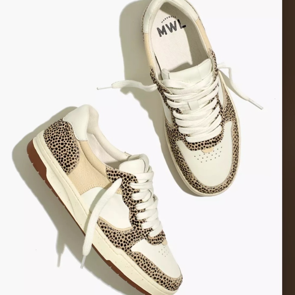 Madewell Court Sneakers in Spotted Calf Hair MD783
